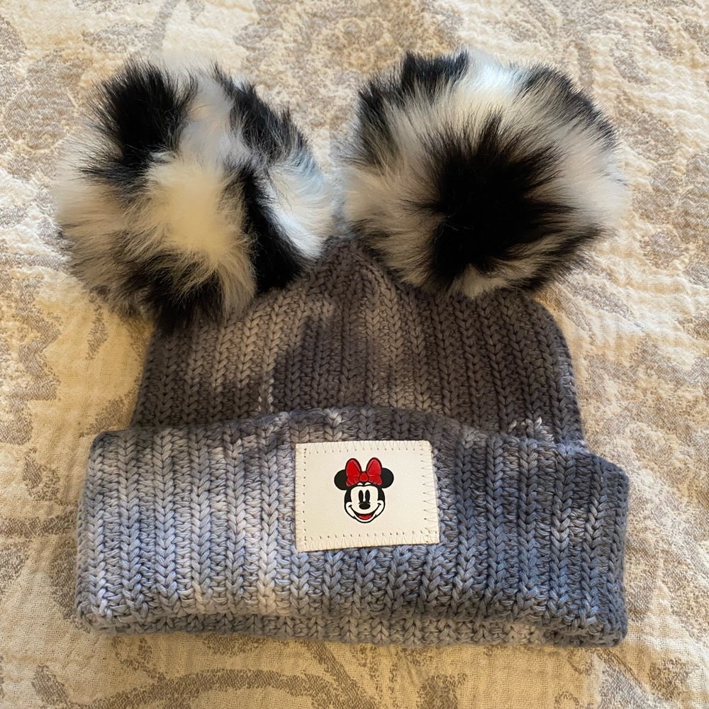 Love Your Melon x Disney Minnie Mouse Pom Pom Beanie